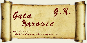 Gala Marović vizit kartica